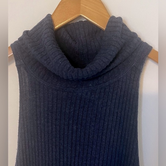 BOHO We the Free People Drippy Rib New City Tank in Blue Size S sku#95 - Picture 2 of 7